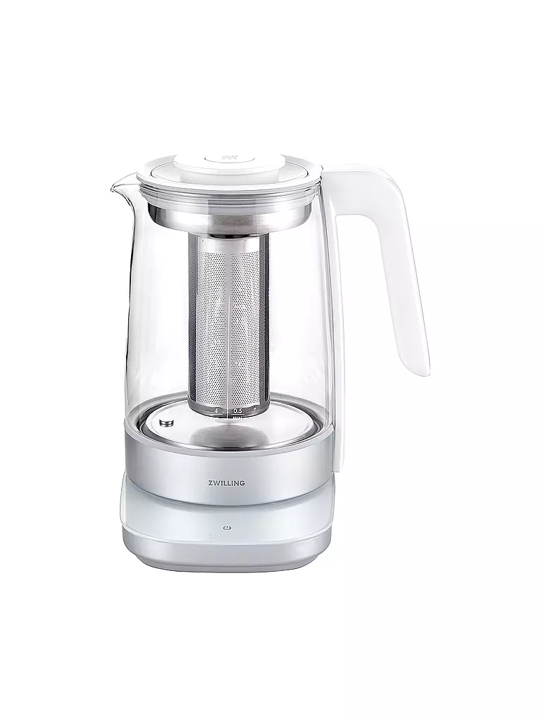 ZWILLING | Wasserkocher mit Teeeinsatz 1,7l Glas / Weiss | weiss